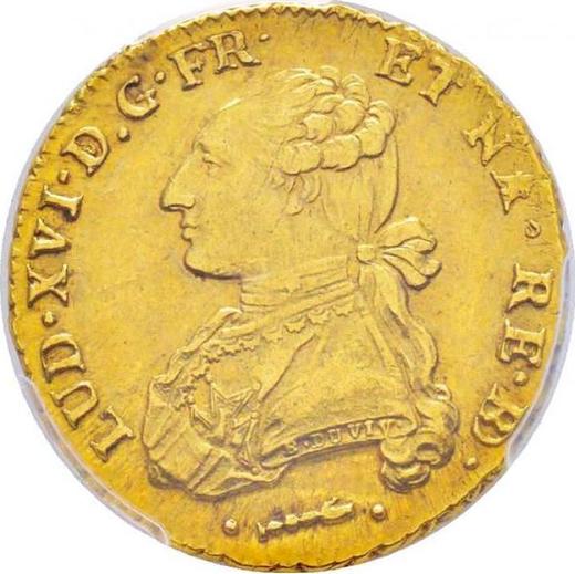 Awers monety - Podwójny Louis d'Or 1778 Pau - cena złotej monety - Francja, Ludwik XVI