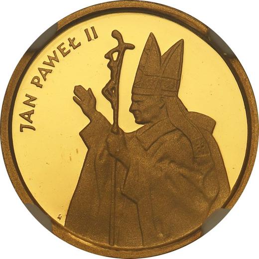 Reverso 1000 eslotis 1987 MW SW "JuanPablo II" Oro - valor de la moneda de oro - Polonia, República Popular