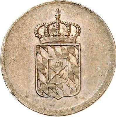 Аверс монеты - 2 пфеннига 1822 года - цена  монеты - Бавария, Максимилиан I