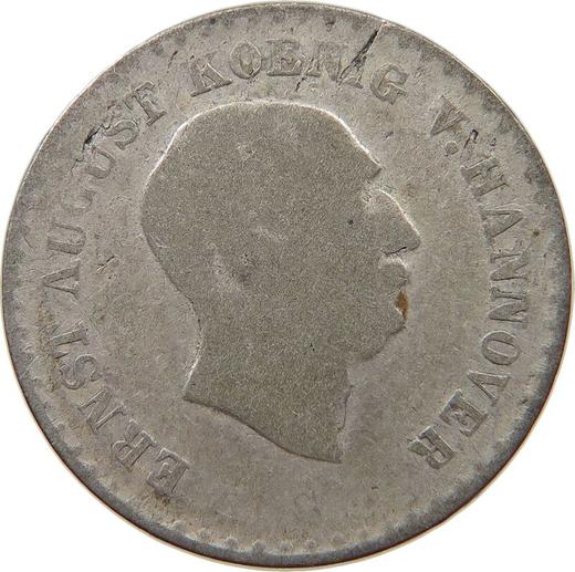 Obverse 1/12 Thaler 1841 S - Silver Coin Value - Hanover, Ernest Augustus