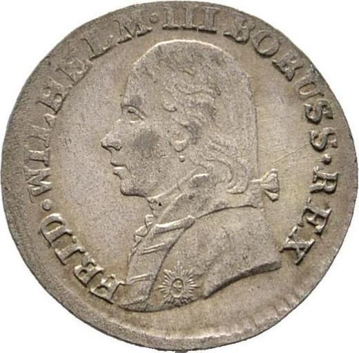 Anverso 3 kreuzers 1806 A "Silesia" - valor de la moneda de plata - Prusia, Federico Guillermo III