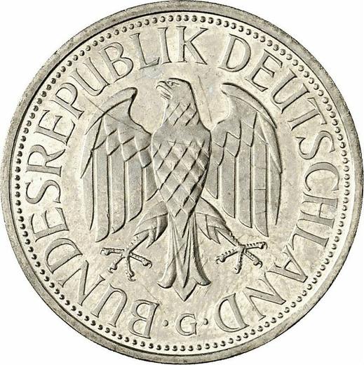 Реверс монеты - 1 марка 1993 года G - цена  монеты - Германия, ФРГ