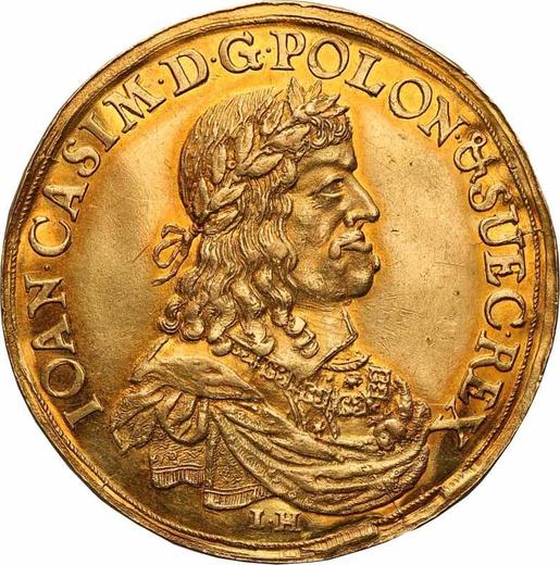 Аверс монеты - Донатив 3 дуката без года (1649-1668) IH "Гданьск" - цена золотой монеты - Польша, Ян II Казимир