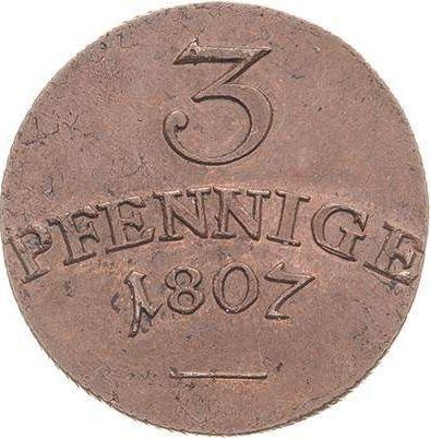 Rewers monety - 3 fenigi 1807 - cena  monety - Saksonia-Weimar-Eisenach, Karol August