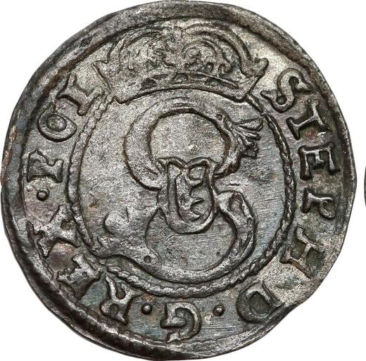 Аверс монеты - Шеляг 1583 года "Тип 1581-1585" - цена серебряной монеты - Польша, Стефан Баторий