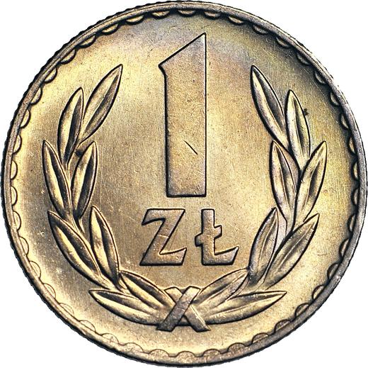 Reverse 1 Zloty 1949 Copper-Nickel - Poland, Peoples Republic