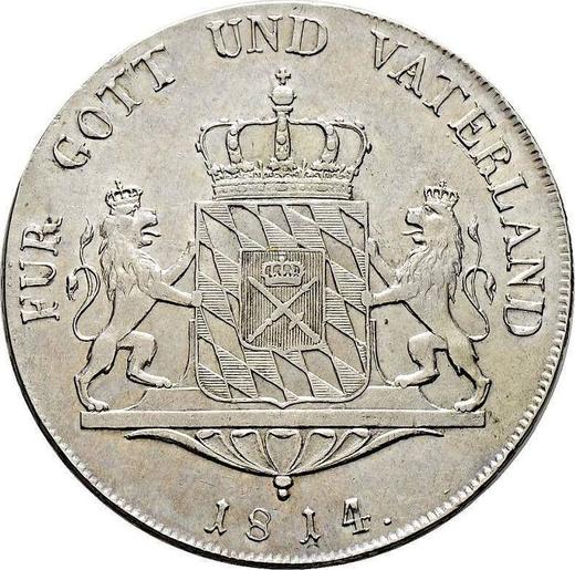 Rewers monety - Talar 1814 "Typ 1807-1825" - cena srebrnej monety - Bawaria, Maksymilian I