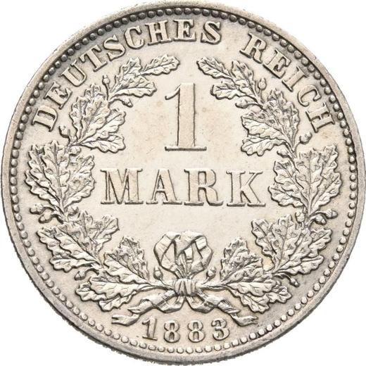 Awers monety - 1 marka 1883 D "Typ 1873-1887" - cena srebrnej monety - Niemcy, Cesarstwo Niemieckie