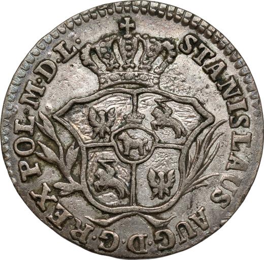 Anverso Półzłotek (2 groszy) 1774 AP - valor de la moneda de plata - Polonia, Estanislao II Poniatowski