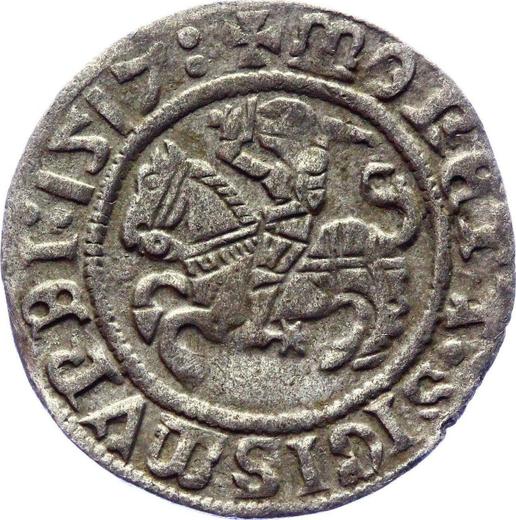 Anverso Medio grosz 1517 "Lituania" - valor de la moneda de plata - Polonia, Segismundo I el Viejo