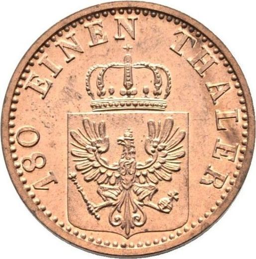 Аверс монеты - 2 пфеннига 1868 года C - цена  монеты - Пруссия, Вильгельм I