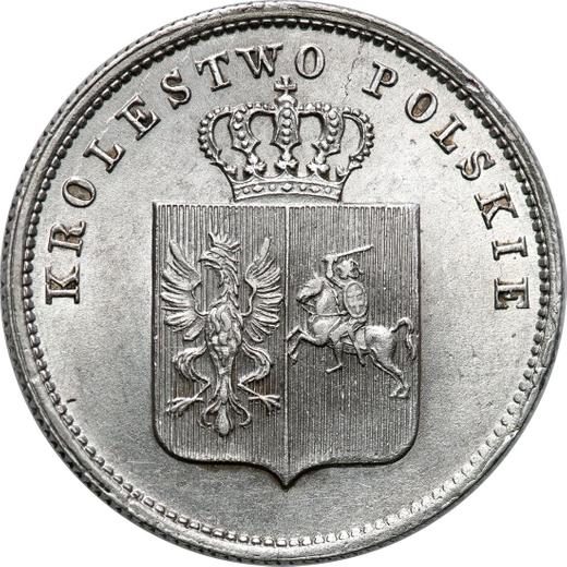 Anverso 2 eslotis 1831 KG "Levantamiento de Noviembre" - valor de la moneda de plata - Polonia, Zarato de Polonia