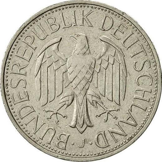 Реверс монеты - 1 марка 1985 года J - цена  монеты - Германия, ФРГ