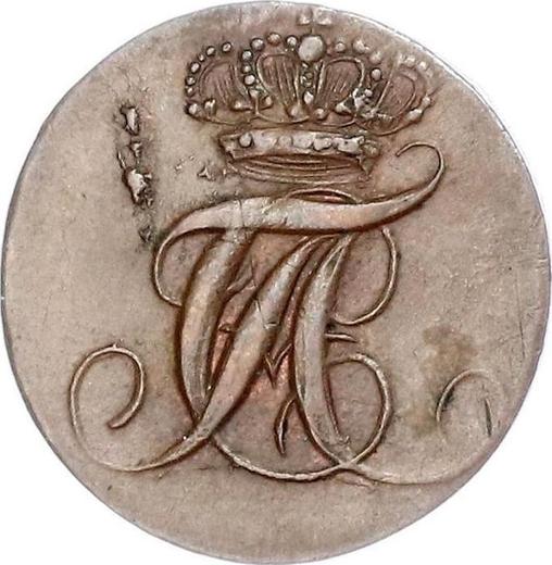 Anverso 1 Pfennig 1827 - valor de la moneda  - Anhalt-Bernburg, Alexis Federico Cristián