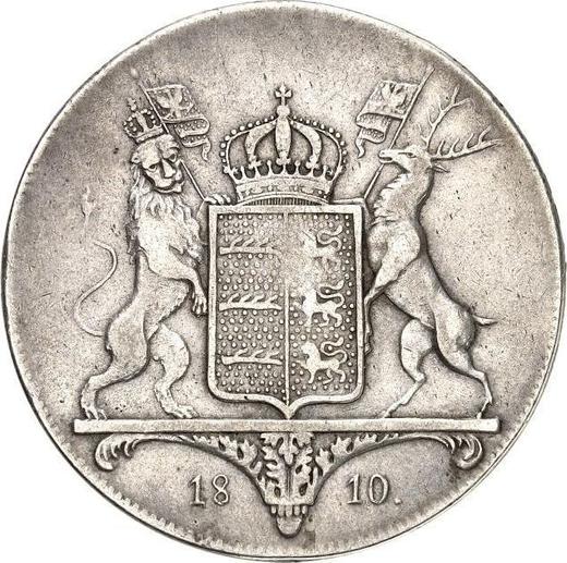 Реверс монеты - Талер 1810 года I.L.W. "Тип 1810-1811" - цена серебряной монеты - Вюртемберг, Фридрих I Вильгельм