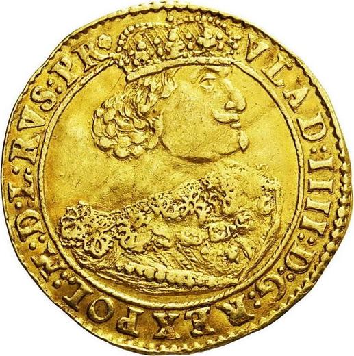Аверс монеты - Дукат 1644 года GR "Гданьск" - цена золотой монеты - Польша, Владислав IV