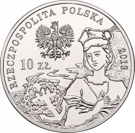 Avers 10 Zlotych 2013 MW "Januaraufstand" - Silbermünze Wert - Polen, III Republik Polen nach Stückelung