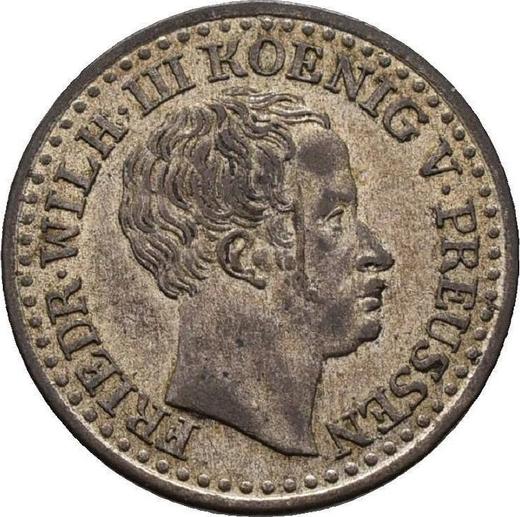 Аверс монеты - 1 серебряный грош 1825 года D - цена серебряной монеты - Пруссия, Фридрих Вильгельм III