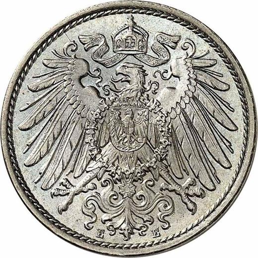 Reverso 10 Pfennige 1901 E "Tipo 1890-1916" - valor de la moneda  - Alemania, Imperio alemán