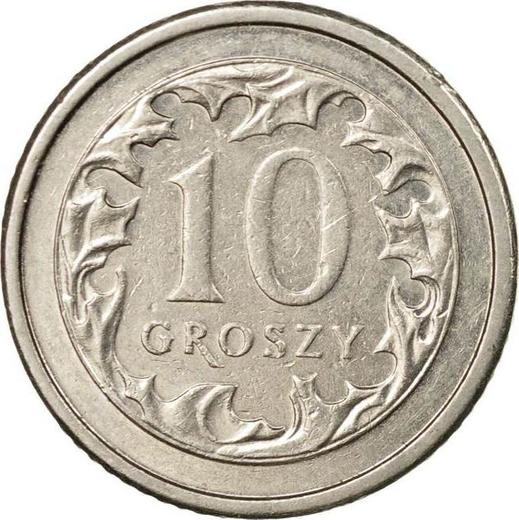 Revers 10 Groszy 2005 MW - Münze Wert - Polen, III Republik Polen nach Stückelung