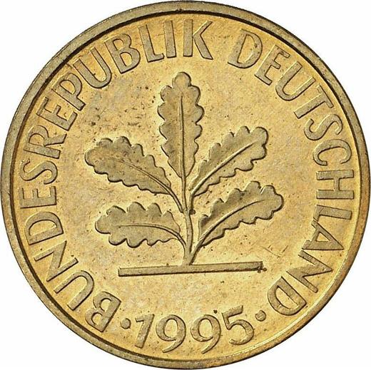 Reverse 10 Pfennig 1995 A -  Coin Value - Germany, FRG