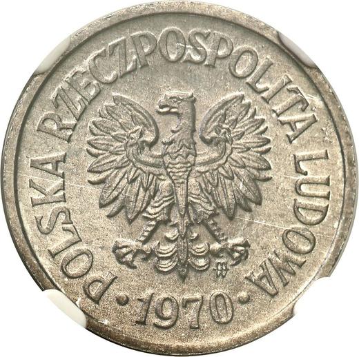 Obverse 10 Groszy 1970 MW -  Coin Value - Poland, Peoples Republic