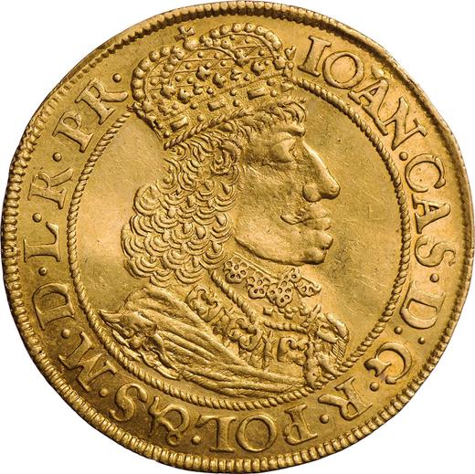 Аверс монеты - Дукат 1652 года GR "Гданьск" - цена золотой монеты - Польша, Ян II Казимир