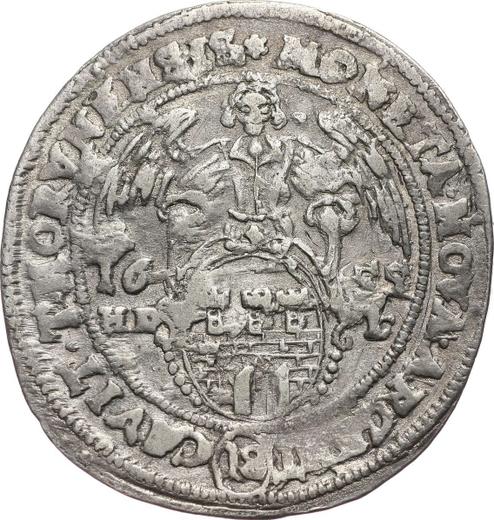 Реверс монеты - Орт (18 грошей) 1655 года HDL "Торунь" - цена серебряной монеты - Польша, Ян II Казимир