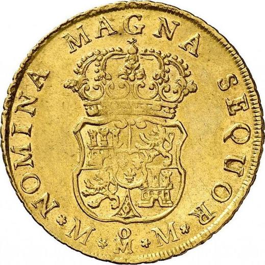 Reverso 4 escudos 1756 Mo MM - valor de la moneda de oro - México, Fernando VI