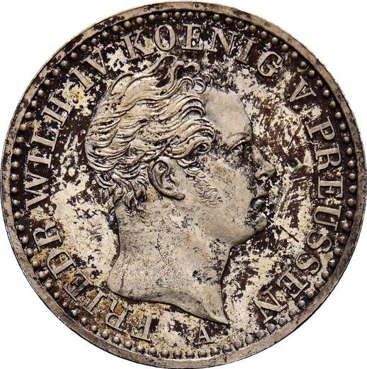Аверс монеты - 1/6 талера 1850 года A - цена серебряной монеты - Пруссия, Фридрих Вильгельм IV
