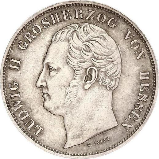 Аверс монеты - Талер 1835 года H. R. - цена серебряной монеты - Гессен-Дармштадт, Людвиг II