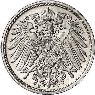 Reverso 5 Pfennige 1892 E "Tipo 1890-1915" - valor de la moneda  - Alemania, Imperio alemán