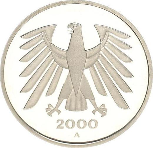 Реверс монеты - 5 марок 2000 года A - цена  монеты - Германия, ФРГ