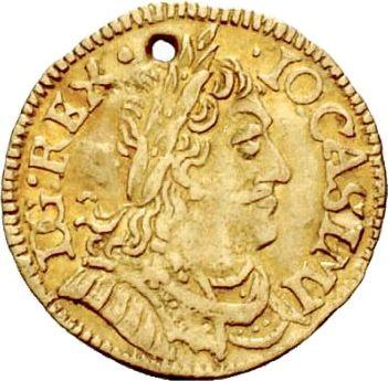Аверс монеты - Полдуката без года (1648-1668) MW "Тип 1648-1654" - цена золотой монеты - Польша, Ян II Казимир