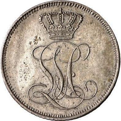 Reverso 6 Kreuzers 1848 "Visita de los príncipes a la casa de moneda" - valor de la moneda de plata - Hesse-Darmstadt, Luis III