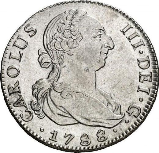 Anverso 4 reales 1788 M M - valor de la moneda de plata - España, Carlos III