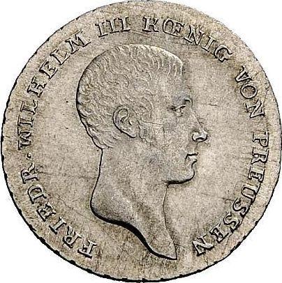 Аверс монеты - 1/6 талера 1814 года A - цена серебряной монеты - Пруссия, Фридрих Вильгельм III