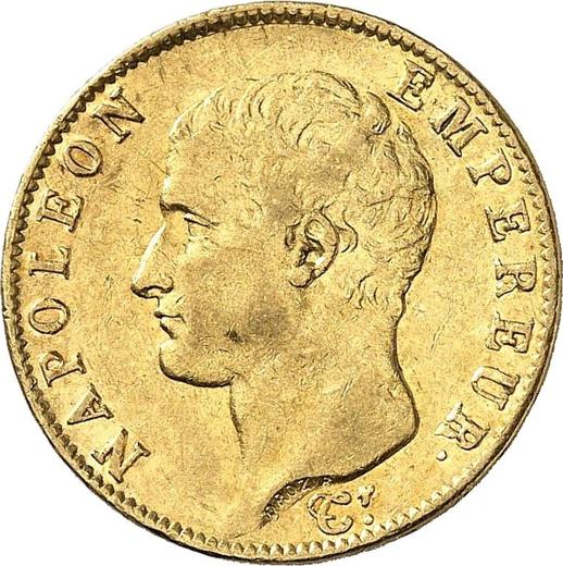 Аверс монеты - 20 франков 1806 года I "Тип 1806-1807" Лимож - цена золотой монеты - Франция, Наполеон I