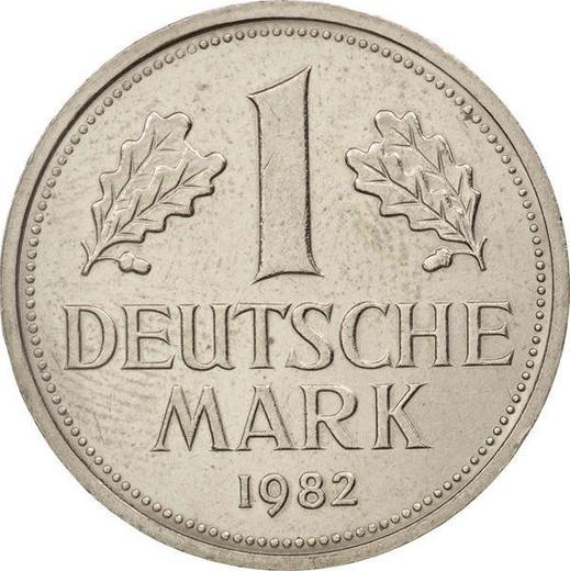Obverse 1 Mark 1982 F -  Coin Value - Germany, FRG