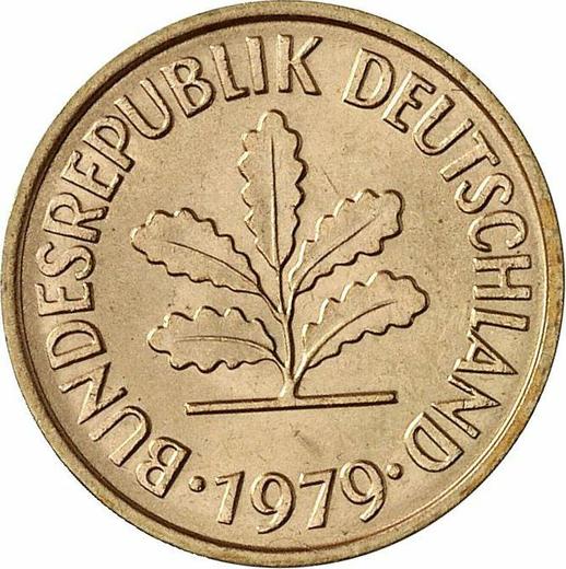 Rewers monety - 5 fenigów 1979 D - cena  monety - Niemcy, RFN