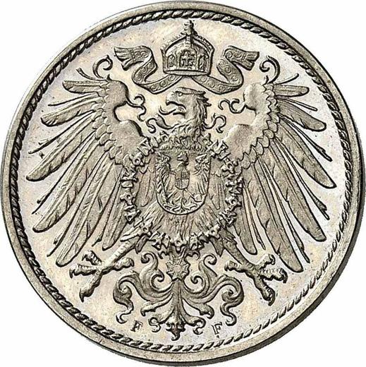 Reverse 10 Pfennig 1910 F "Type 1890-1916" -  Coin Value - Germany, German Empire