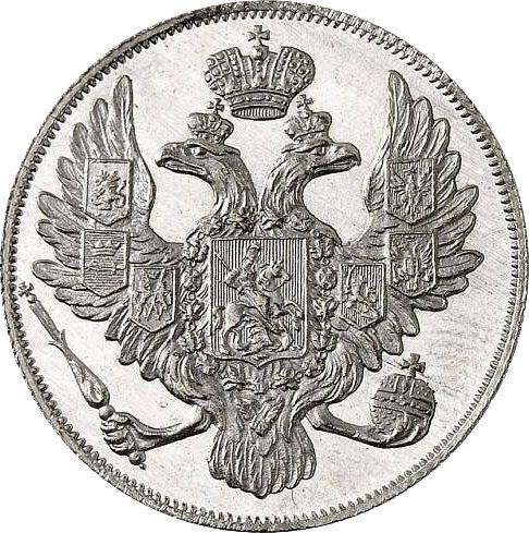 Avers 3 Rubel 1829 СПБ - Platinummünze Wert - Rußland, Nikolaus I