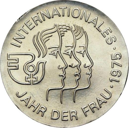 Anverso 5 marcos 1975 "Año de la Mujer" - valor de la moneda  - Alemania, República Democrática Alemana (RDA)