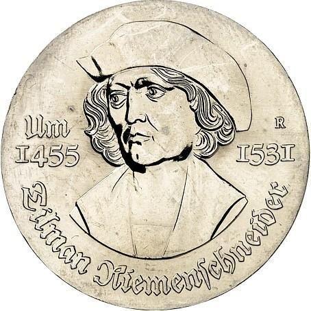Аверс монеты - 5 марок 1981 года "Рименшнайдер" - цена  монеты - Германия, ГДР