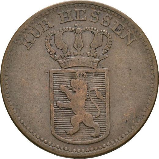 Аверс монеты - 1 крейцер 1829 года - цена  монеты - Гессен-Кассель, Вильгельм II