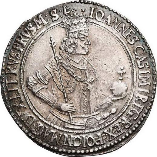 Аверс монеты - Талер 1649 года GP - цена серебряной монеты - Польша, Ян II Казимир