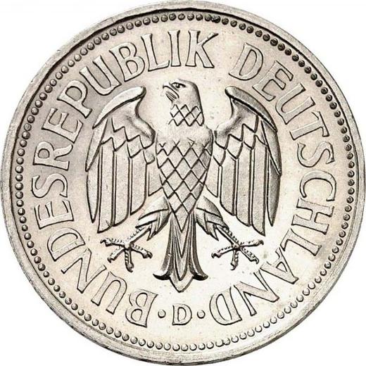 Реверс монеты - 2 марки 1951 года D Большой диаметр Пробные - цена  монеты - Германия, ФРГ