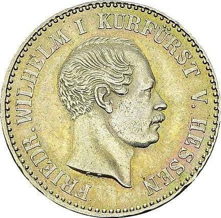 Аверс монеты - 1/6 талера 1854 года C.P. - цена серебряной монеты - Гессен-Кассель, Фридрих Вильгельм I