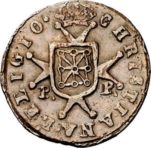 Reverse 1 Maravedí 1819 PP -  Coin Value - Spain, Ferdinand VII