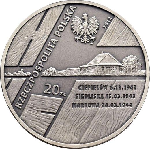Avers 20 Zlotych 2012 MW GP "Polen, die Juden retteten" - Silbermünze Wert - Polen, III Republik Polen nach Stückelung